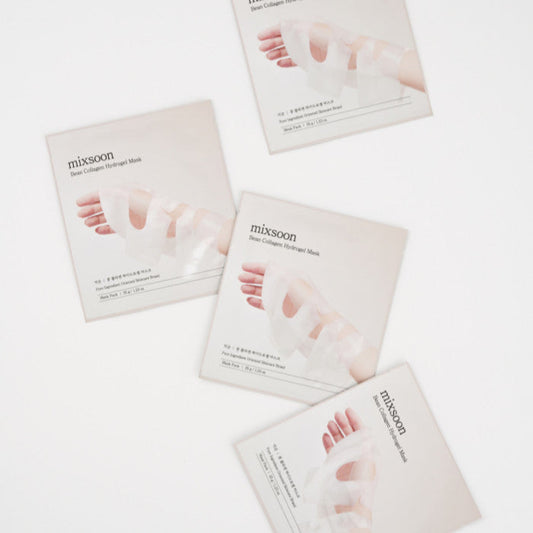 Mixsoon Bean Collagen Hydrogel Mask Pack 35g, Fermented Nutrients, Hydration, Firmness and Radiance - 5s Mixsoon