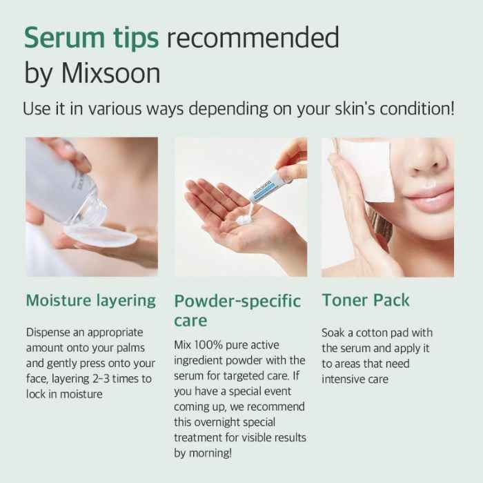 Mixsoon Glacier Water Hyaluronic Acid, Deep Hydration and Skin Barrier Strengthening Serum -30ml