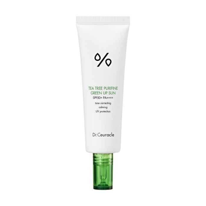 Dr. ceuracle tea tree purifine green up sun (spf50+) calming sunscreen - 50ml