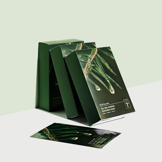 Dr. Ceuracle Tea Tree Purifine Soothing Mask 23ml Calming Sheet for Sensitive Skin Pack of 10 Dr. Ceuracle