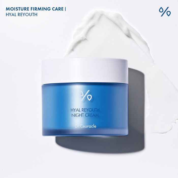 Dr. ceuracle hyal reyouth night cream, deep hydration overnight repair moisturizer, 60g
