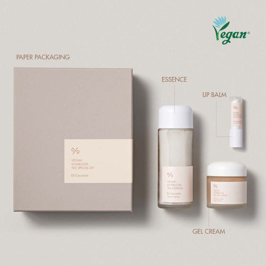 Dr. Ceuracle Vegan Kombucha Tea Special Set, Deep Hydration and Nourishing Skincare Kit Dr. Ceuracle