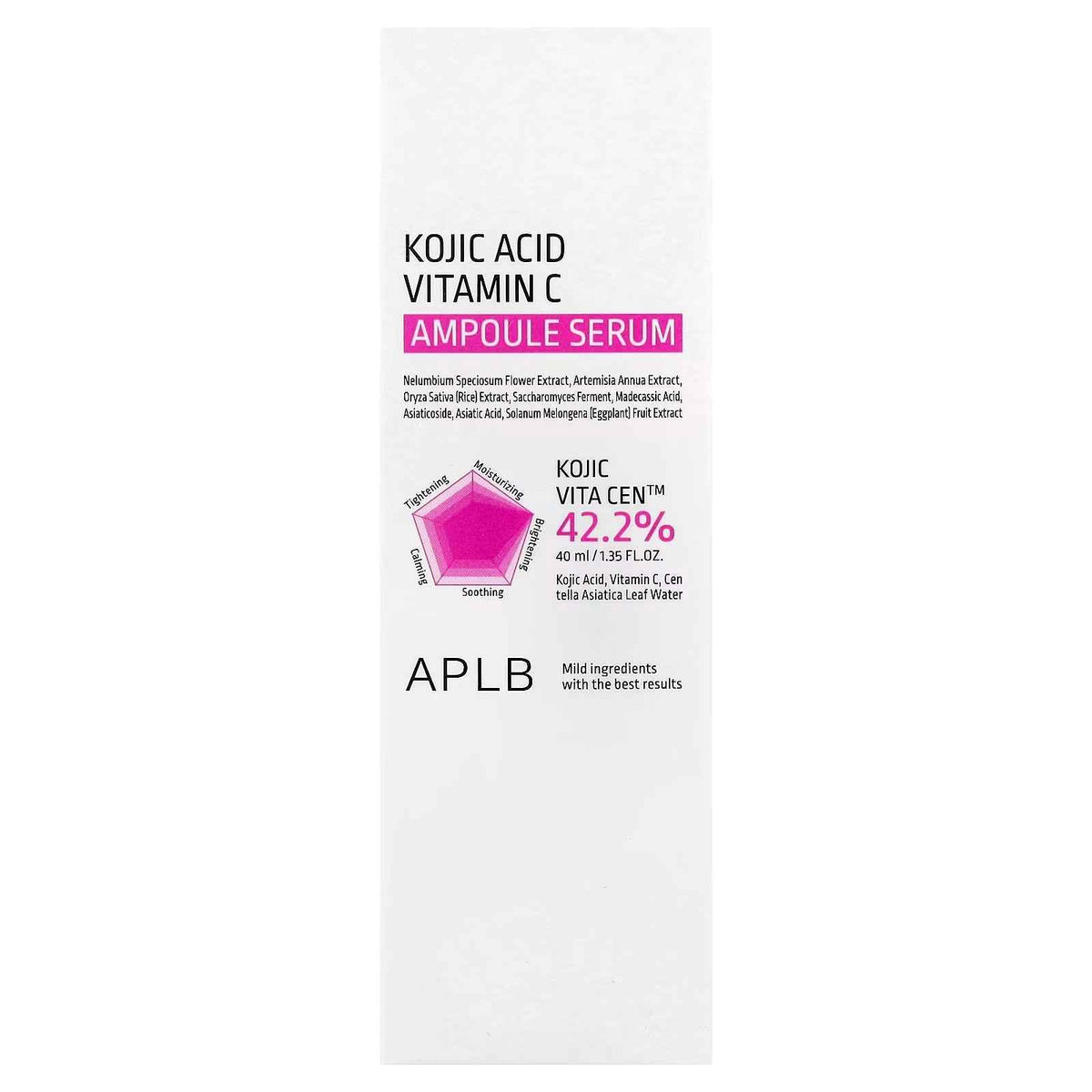 Aplb, kojic acid vitamin c ampoule serum , 1.35 fl oz (40 ml)