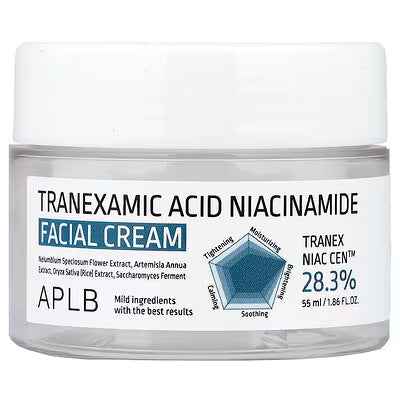 Aplb, tranexamic acid niacinamide facial cream , 1.86 fl oz (55 ml)