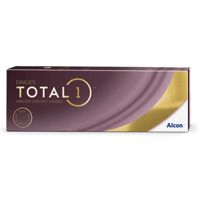 Alcon Dailies Total1 One Day Clear Contact Lenses, Base Curve 8.5, Power -4.75, Pack of 30's