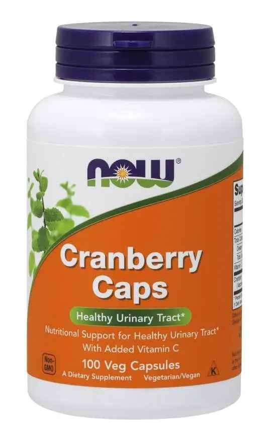 Now Cranberry Capsules With Vitamin C Pack of 100's