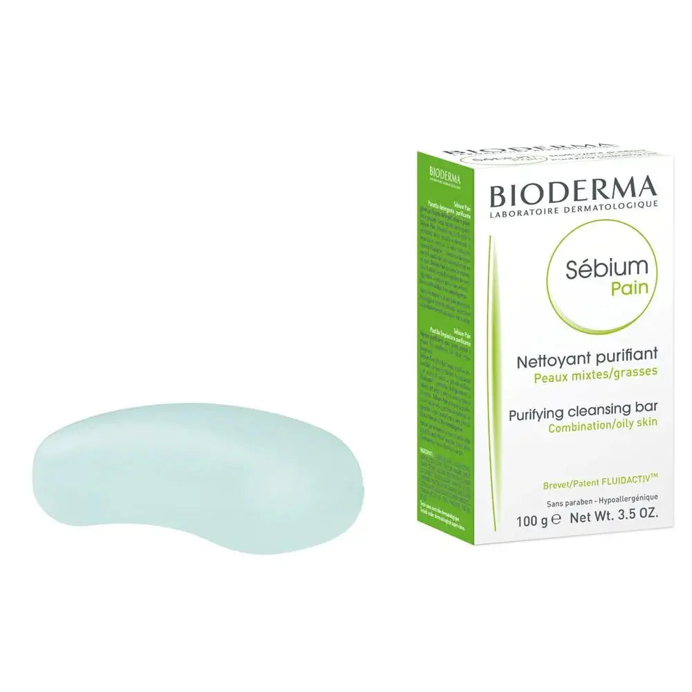 Bioderma Sebium Pain Purifying Cleansing Bar Combination To Oily Skin 100gm Bioderma
