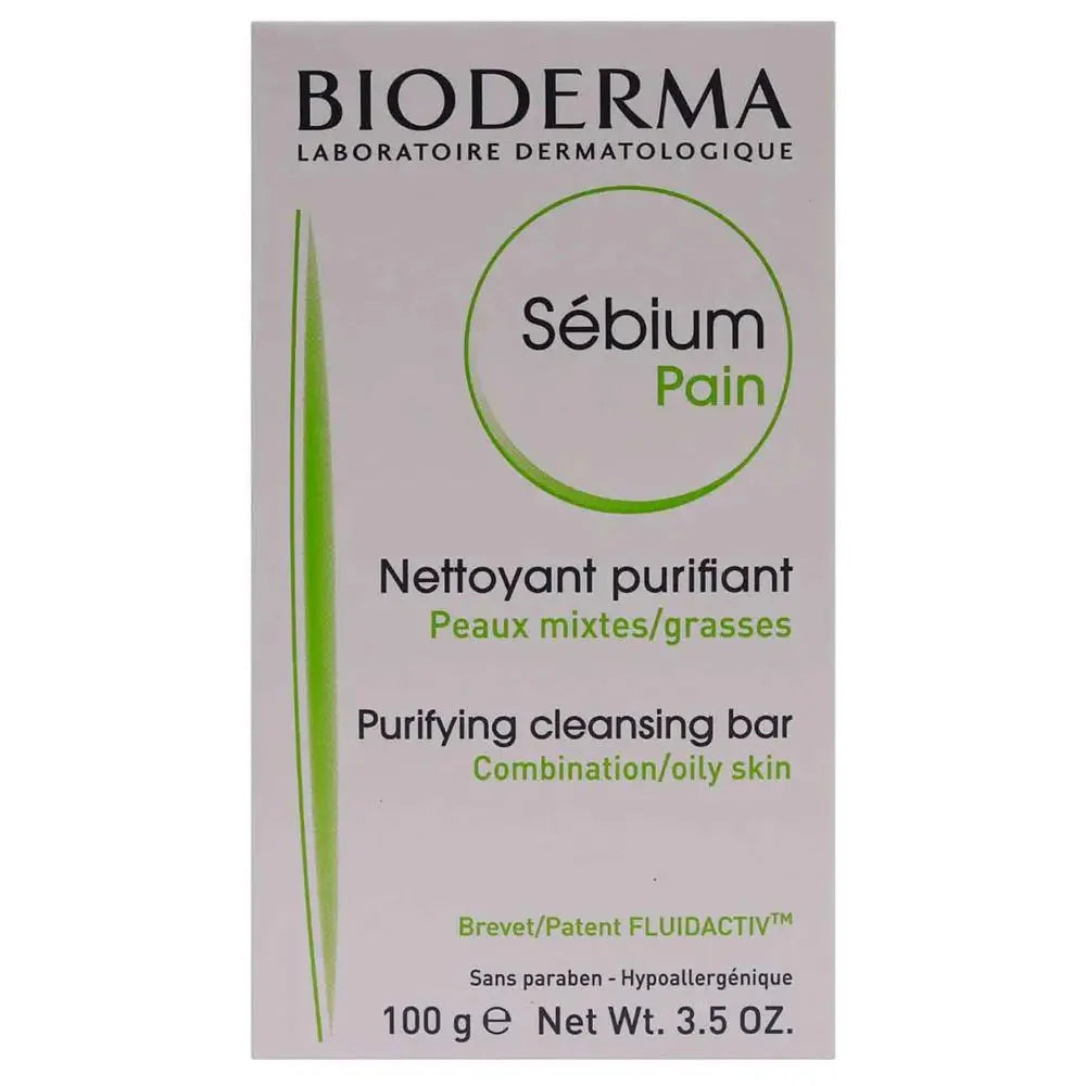 Bioderma Sebium Pain Purifying Cleansing Bar Combination To Oily Skin 100gm Bioderma