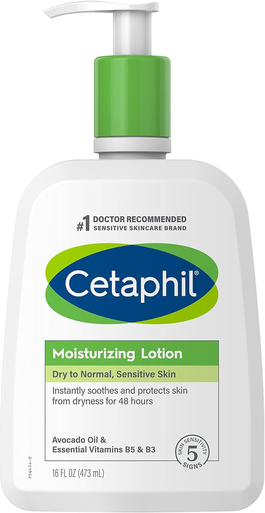 Cetaphil Moisturizing Lotion, Face & Body Moisturizer With Dry to Normal and Sensitive Skin - 473ml Cetaphil