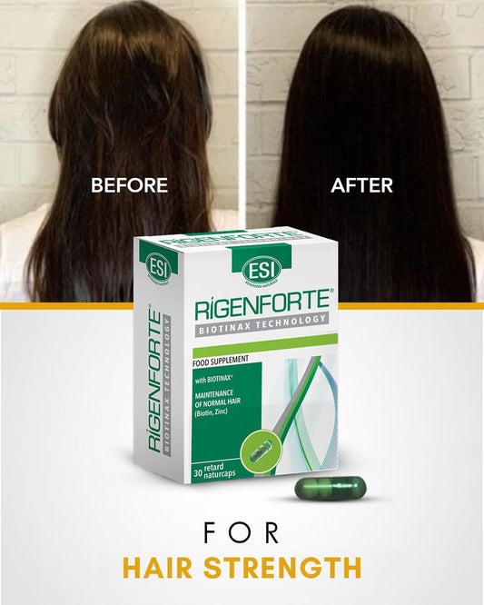 Rigenforte Hair Supplement, 30 Naturcaps- Biotinax Formula Rigenforte