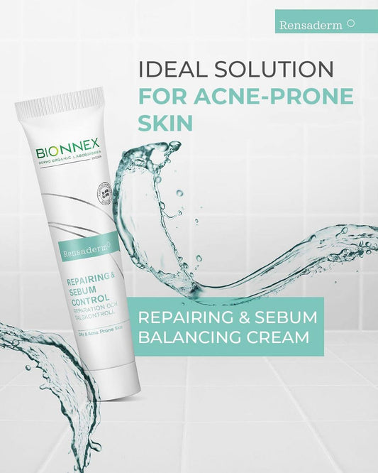 Bionnex Rensaderm Repairing & Sebum Control Cream, Oil Control and Barrier Repair for Acne-Prone Skin - 30ml Bionnex