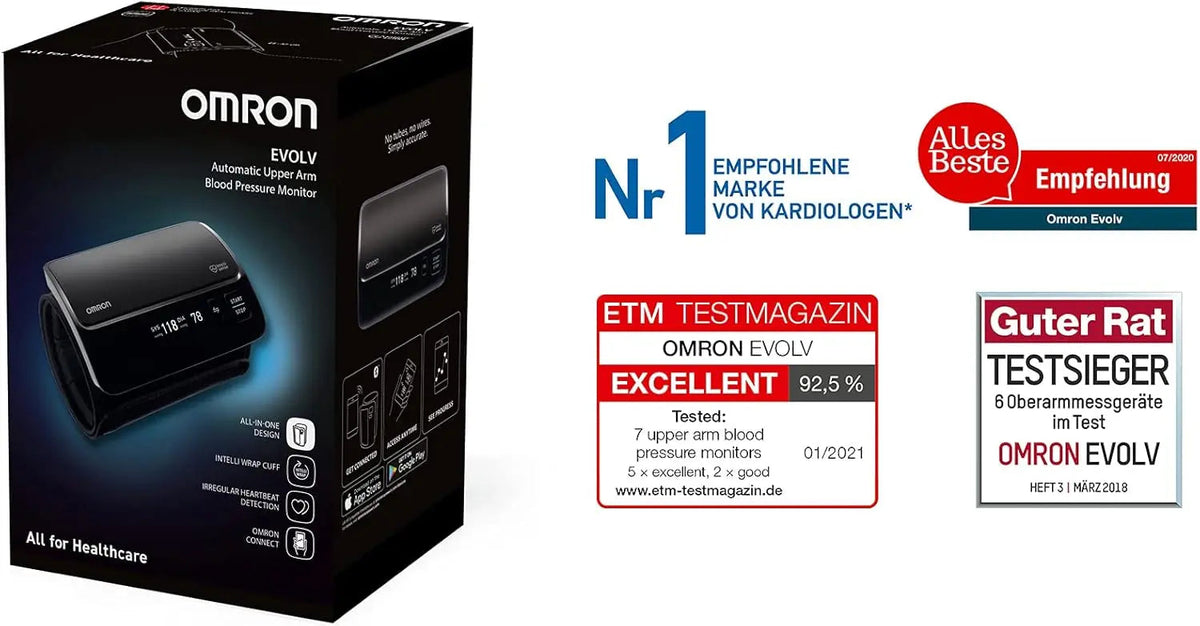 Omron Evolv HEM-7600T TubelesOmron Evolv HEM-7600T Tubeless Blood pressure Monitors Blood pressure Monitor Omron