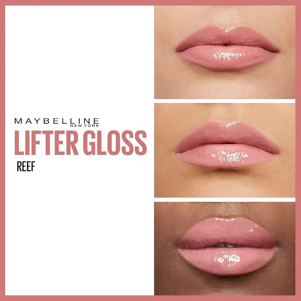 Maybelline New York Lifter Gloss, Lip Gloss With Hyaluronic Acid, 006 Reef Maybelline