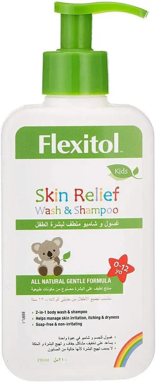 Flexitol Kids Skin Relief Wash & Shampoo 210ml Flexitol