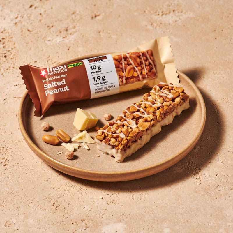 Maxi Nutrition Veggie Protein Nut Bar Salted Peanut 46G- Box of 12pcs