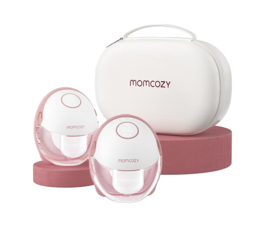 Breast Pump Hands-Free Mobile Style | M6, Wearable Breastfeeding Pump Ideal Rhythm for More Milk, DoubleFit Flange More Fit & Discreet with 3 Modes & 9 Levels momcozy