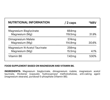 Be Levels Triple Magnesium Capsules – 60 Capsules