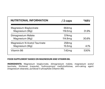 Be Levels Triple Magnesium Capsules – 120 Capsules (Economy Pack)