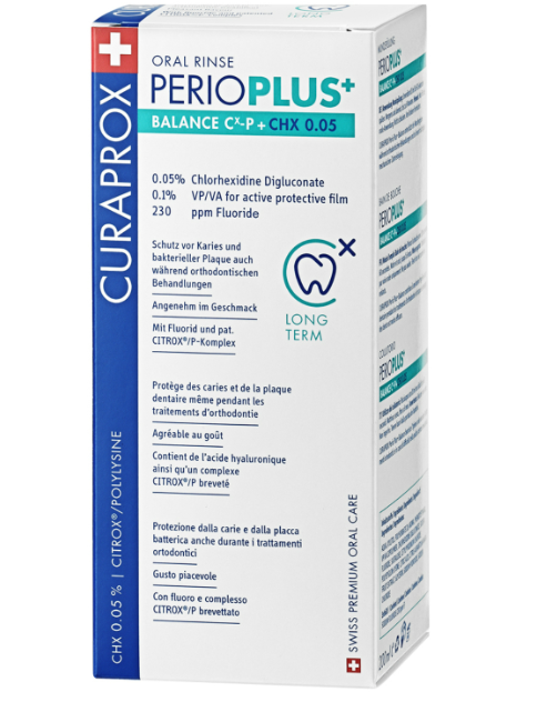 Curaprox Perio Plus+ Balance Mouthwash 0.05% CHX |