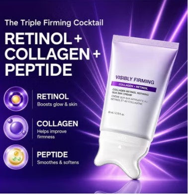 Anua Visibly Firming Collagen + Retinol Refining Gua Sha Cream - 80ml