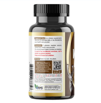AMS Velvet Power Red Deer Antler Velvet - 60 Capsules