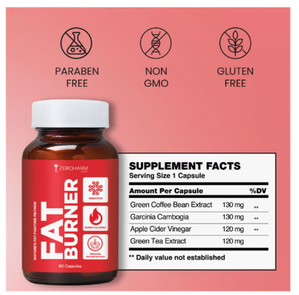 ZeroHarm Fat Burner - 60 Capsules