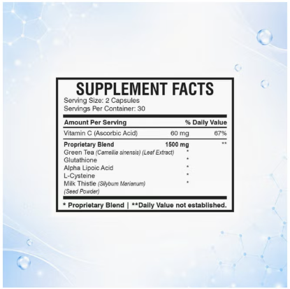 AMS Pearly Glutathione Capsules, 60 Capsules