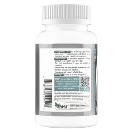 AMS Multi-NRG One Daily Men's Multivitamin, 45 Caplets