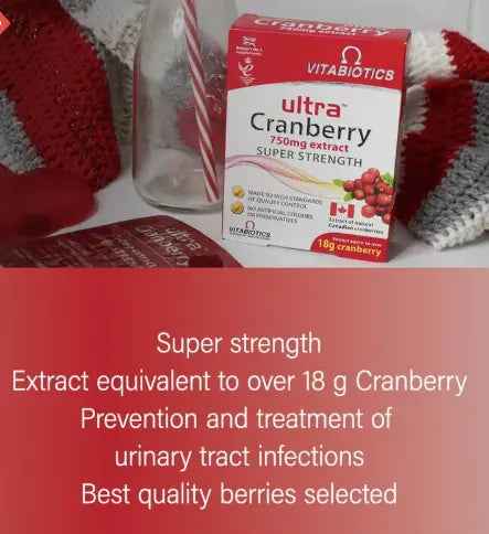 Vitabiotics Ultra Cranberry Extract 750mg Tablets Pack of 30's