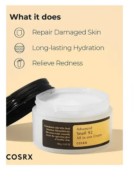 Advanced Snail 92 All In One Cream 100grams Cosrx