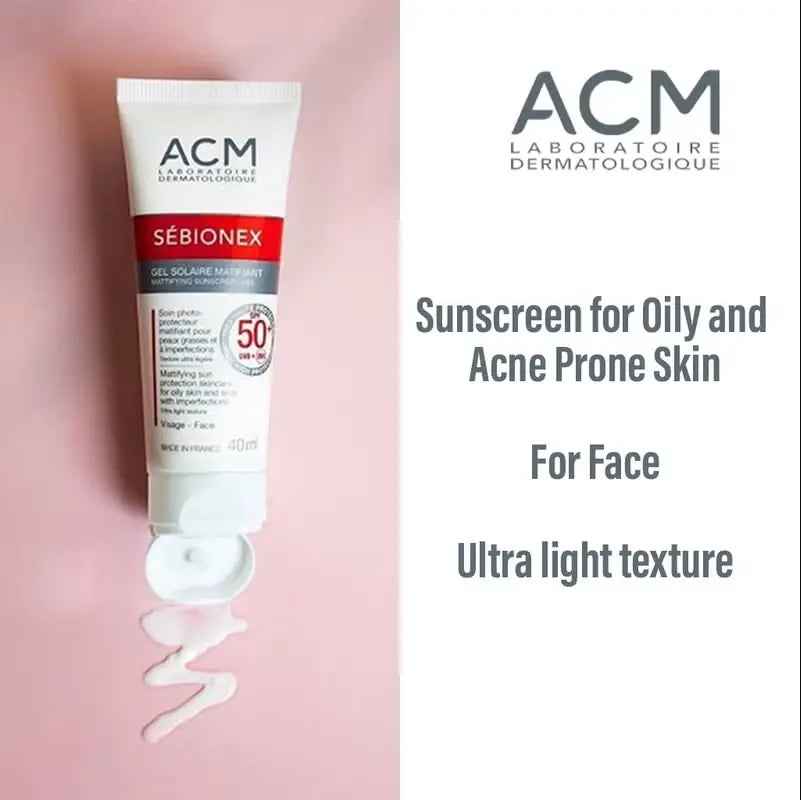 Acm sebionex spf50+ mattifying sunscreen gel 40ml