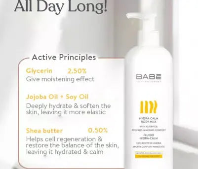 Babe Hydra-Calm Body Milk 500ml Babe