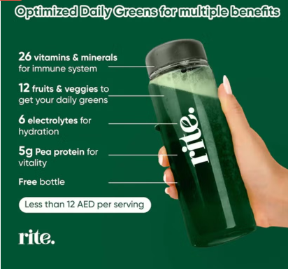Rite Daily Greens Health Drink Mix 12g, Pack of 15's