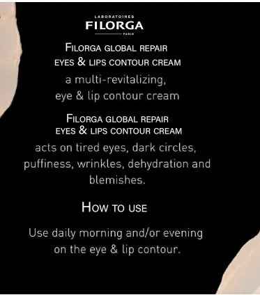 Filorga global-repair eyes & lips revitalising contour cream 15ml