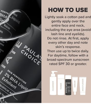 Paula's Choice Skin Perfecting 2% BHA Facial Liquid Exfoliant With Salicylic Acid 118ml paula s choice