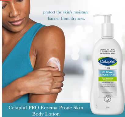 Cetaphil PRO Eczema Prone Skin Restoring Body Moisturizer For very dry, itchy Skin 295 mL Cetaphil