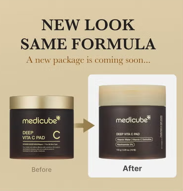 Medicube Deep Vita C With 2% Niacinamide Facial Toner Pads For Dark Spots & Blemish Care 150g, Pack of 70's Medicube