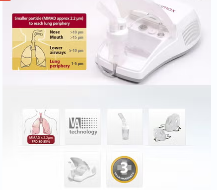 Rossmax Piston Nebulizer NA100 For Respiratory Care Rossmax