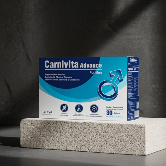 Eva Pharma Carnivita Advance Oral Powder Sachets For Men, Pack of 30's Eva Pharma