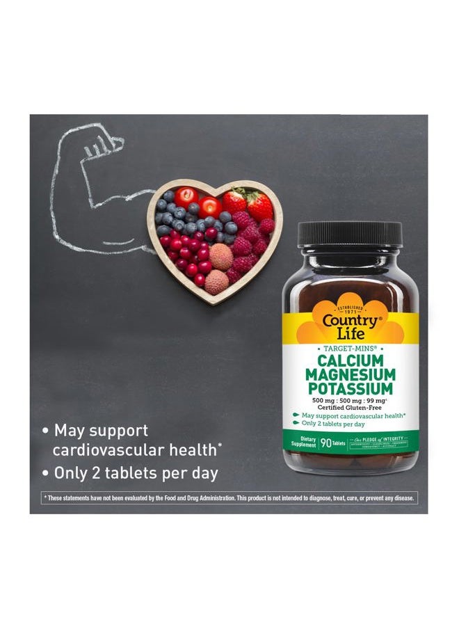 Calcium-Magnesium-Potassium - 90 Tablets
