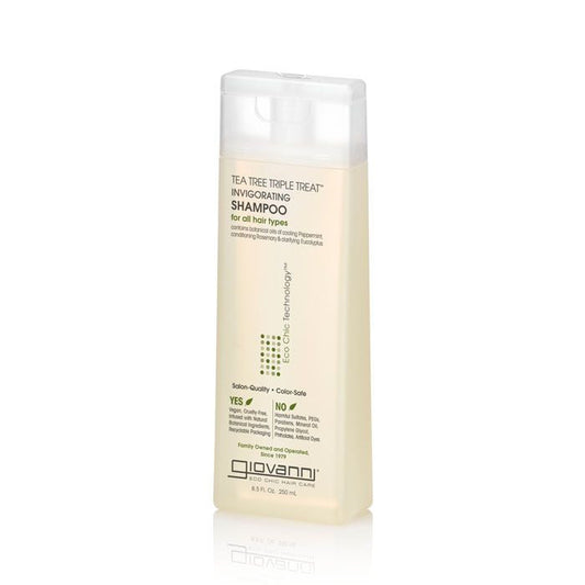 Giovanni Tea Tree Triple Treat Shampoo - 250ml Giovanni