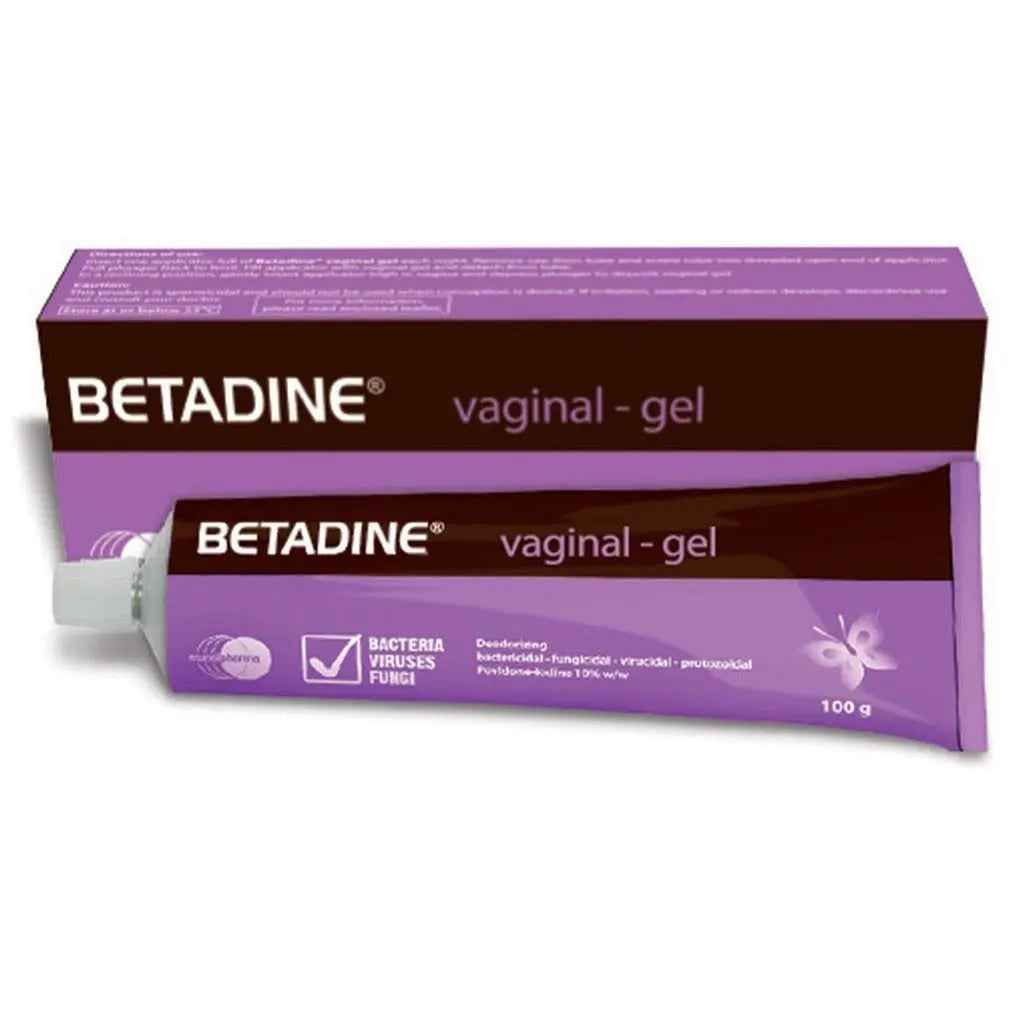 Betadine vaginal gel with povidone-iodine 10% 100g