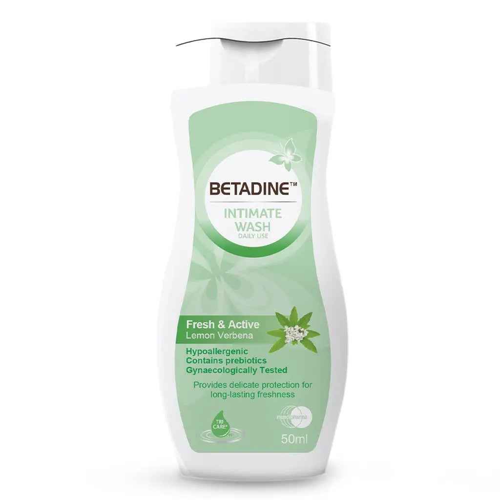 Betadine daily use feminine intimate wash, fresh & active lemon verbena 50ml