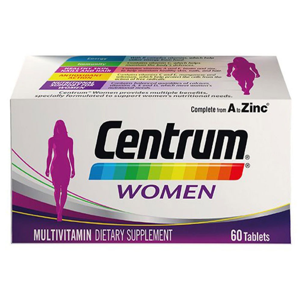 Centrum Women's Multivitamin Supplement Tablets, Pack of 60's