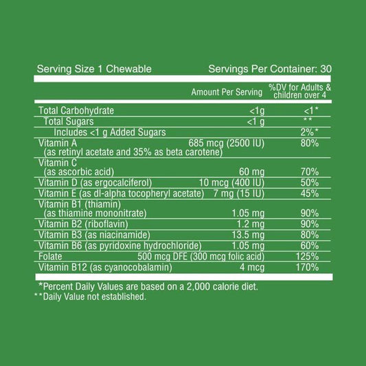 Nutritionl Vitamin Animals Kids Chew Tabs 30's Nutritionl
