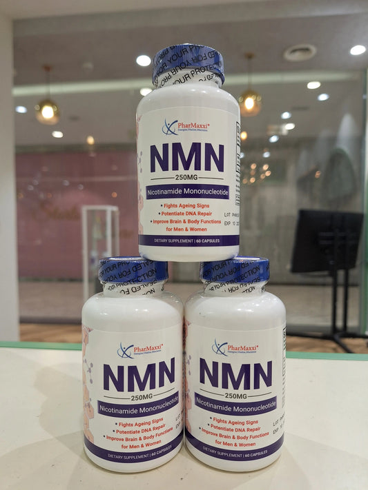 Pharmaxxi NMN 250mg Antiaging Supplement Capsules, Pack of 60’s PharMaxxi