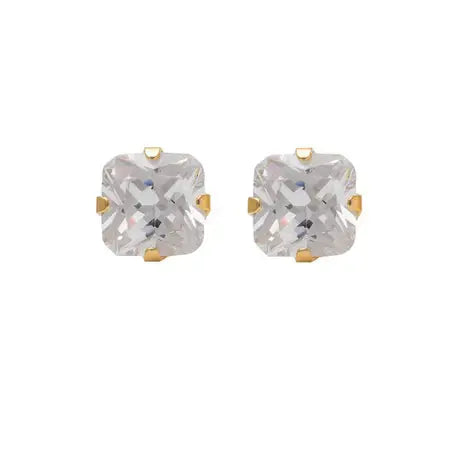 Studex Gold Plated Tif 5*5 Mm C/Z Princess Cut Studex