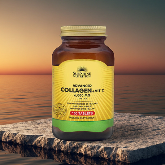 Sunshine Nutrition Advanced Collagen + Vitamin C 100 Tablets