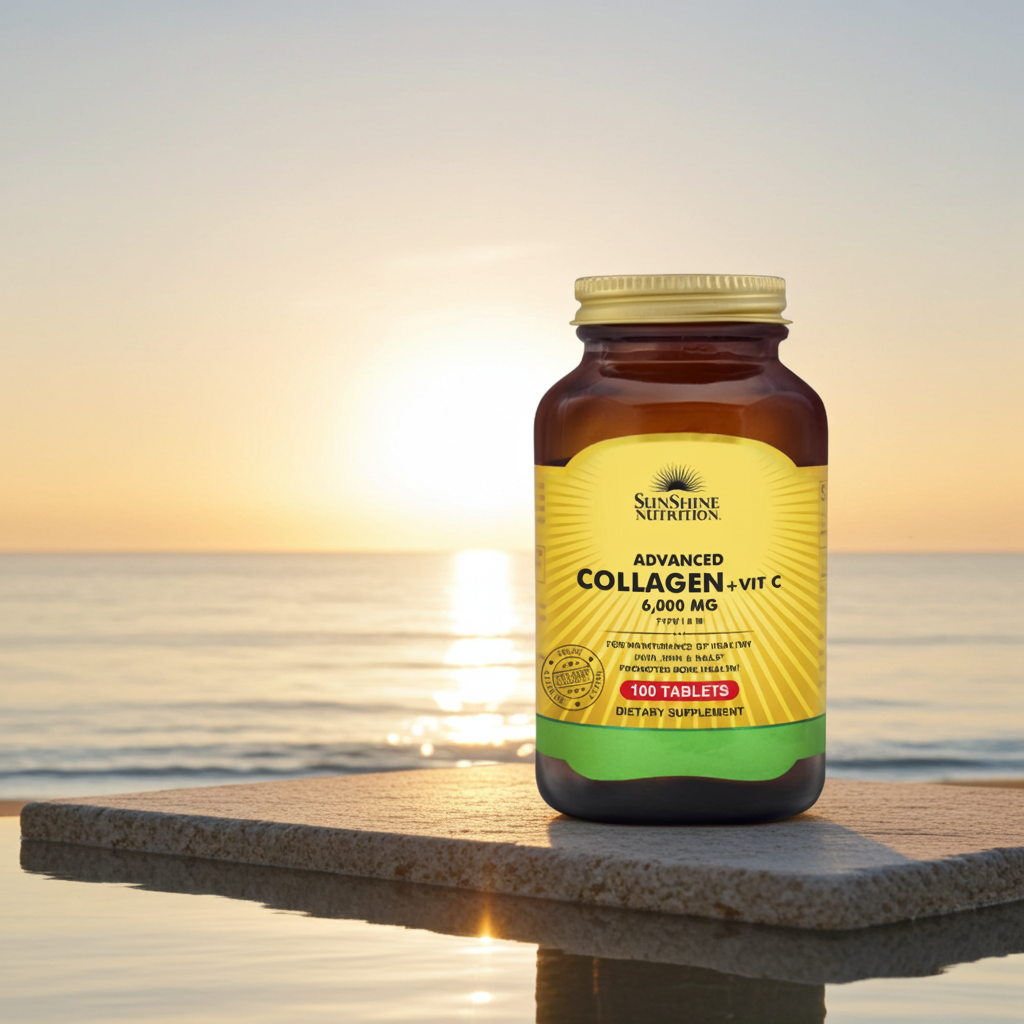 Sunshine Nutrition Advanced Collagen + Vitamin C 100 Tablets