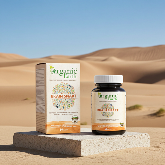Organic Earth Brain Smart Tablets 60s – Nootropic Focus Formula